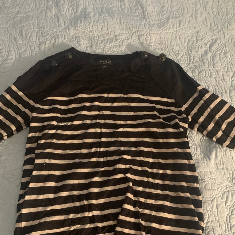 Grace Black and Grey sweater
